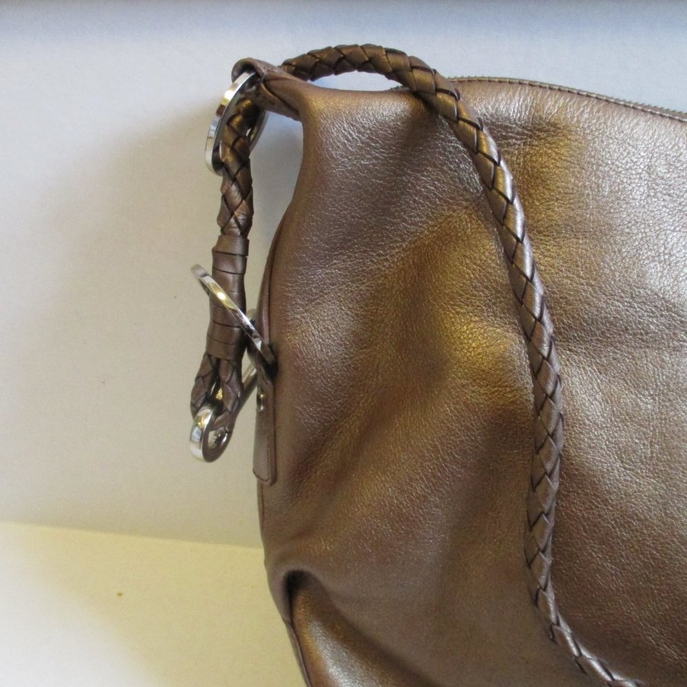 *Etienne Aigner Bronze Copper Iridescent RETRO Hobo Shoulder Bag - Picture 3 of 7